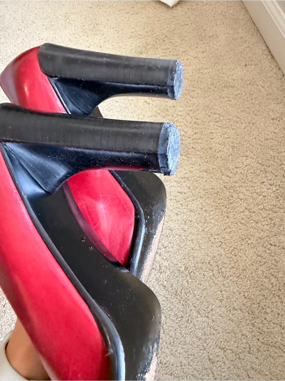 Via Spiga Red Leather Heels - Picture 8 of 8